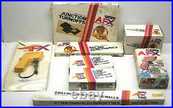 21pc Vintage 1960s Aurora Model Motoring HO Lot Track+Accessories Made In USA