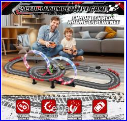 3 IN 1 Slot Car Race Track Sets with 4 High Speed Slot Cars, Electric Race Car T 3 IN 1 Slot Car Race Track Sets with 4 High Speed Slot Cars, Electric Race Car T