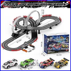 3 in 1 Slot Car Race Track Sets with 4 High Speed Slot Cars, Electric Race Car T