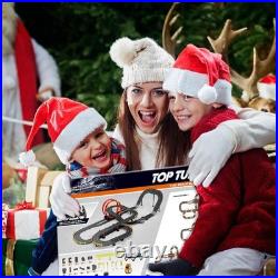 40FT Slot Car Race Track Set Electric Powered Super Loop Speedway with Four C