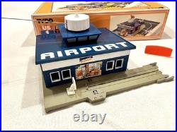 (6) 1980's TYCO US-1 Sets Airport, Freight, Crane Pipe, Crate, Auto & Log Loader