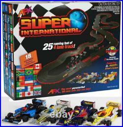 AFX 21018 Super International HO Scale Slot Car Track 4 Lanes