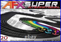 AFX 22157 HO Super International Raceway Slot Car Track Set withFormula Cars AFX 22157 HO Super International Raceway Slot Car Track Set withFormula Cars