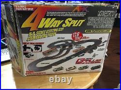 AFX 4 Way Split Super G Plus Track And Cars With Extra