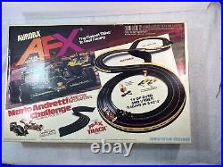 AFX Aurora Mario Andretti Challange Slot Car Track Lot With Flex Track NO CARS