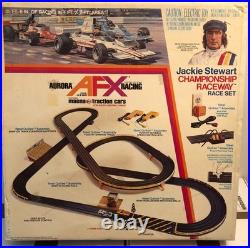 AFX Jackie Stewart Championship Raceway Set Box Lot 7 Cars + Extra Track