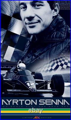 AFX Limited Ed. Ayrton Senna Slot Car Track Race Set 8 different F1 Tracks 22112