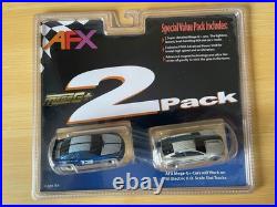 AFX Mega G+ Stock Car Twin Pack will work on all electric H. O. Scale Slot Tracks
