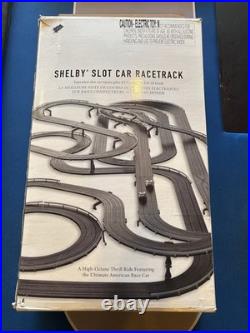 AFX Shelby Slot Car Racetrack Set Track, Cars & Accessories Missing One Car