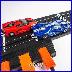 AFX Super Cars HO Scale Slot Car 15' Race Set Mega G+ Corvette C8 Ford AFX22032