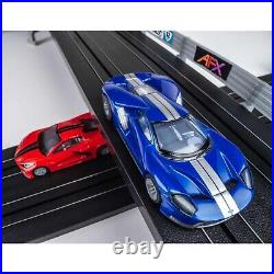 AFX Super Cars HO Scale Slot Car 15' Race Set Mega G+ Corvette C8 Ford AFX22032