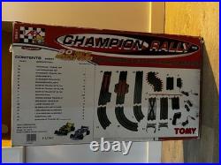 AFX TOMY Champion Rally 9941 Super G Track Set Cars Bkgrnd 50 Ft Complete WORKS
