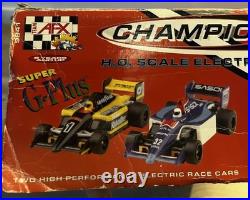 AFX TOMY Champion Rally 9941 Super G Track Set Cars Bkgrnd 50 Ft Complete WORKS