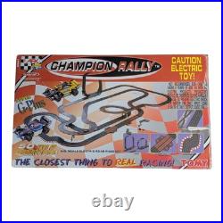 AFX TOMY Champion Rally 9941 Track Set Super G Plus With2 Cars 50 Ft Track Tested