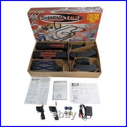 AFX TOMY Champion Rally 9941 Track Set Super G Plus With2 Cars 50 Ft Track Tested