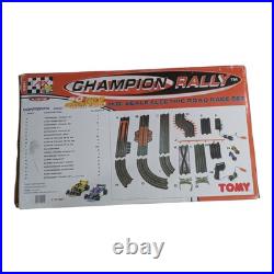 AFX TOMY Champion Rally 9941 Track Set Super G Plus With2 Cars 50 Ft Track Tested