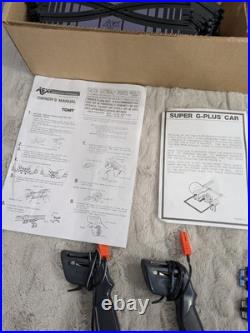 AFX TOMY Champion Rally 9941 Track Set Super G Plus With2 Cars 50 Ft Track Tested