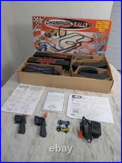 AFX TOMY Champion Rally 9941 Track Set Super G Plus With2 Cars 50 Ft Track Tested