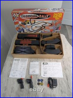 AFX TOMY Champion Rally 9941 Track Set Super G Plus With2 Cars 50 Ft Track Tested