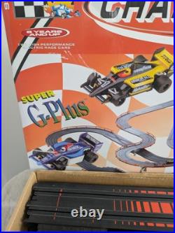 AFX TOMY Champion Rally 9941 Track Set Super G Plus With2 Cars 50 Ft Track Tested