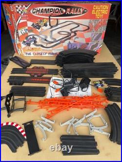 AFX TOMY Champion Rally HO Scale Track Set Super G Plus With2 Cars/ 50 Ft Of Track
