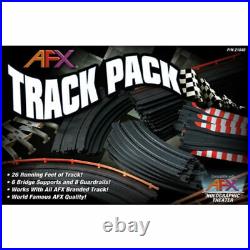AFX Tomy Auto World Racemasters Track Pack HO 26 Feet Straights Curves AFX21045