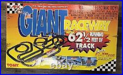 AFX Tomy Giant Raceway 9868 HO Scale Electric Road Race Track Set 2 Cars