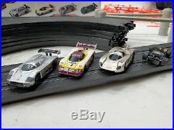 AFX Tomy Super G Plus 4 Way Split Raceway Race Slot Car Set Missing 1 Car