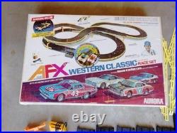 AFX Western Classic Speedway Race Set 1 Car Extra Track And Controllers With Box