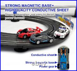 AGM MASETCH Slot Car Race Set High Speed Dual Track with4 Cars