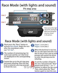 AGM MASTECH Top Racer Slot Car Track Set 1/64 LED Lap Counter 4 Cars MR-06U