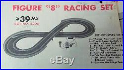 AURORA K&B COMPLETE 1/32 A-JET BIG Slot Car Race Track Set 2 LANE 2 Car Box COX