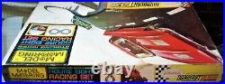 AURORA MODEL MOTORING #1300 T-JET 2 LANE HO Slot Car Race Track Set 2 Cars +Box
