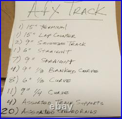 AURORA TOMY AFX HO SLOT CAR TRACK LOT with TERMINAL