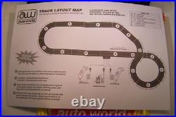 AUTO WORLD 1957 CHEVY BEL AIR CHALLENGE With 15ft PRO SLOT CAR RACE TRACK NEW 1/64