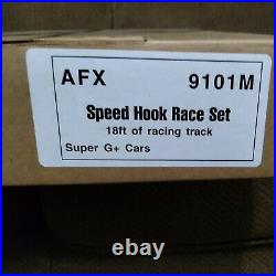 Afx 9101m Speed Hook Race Set 18ft Of Track Nib Sealed Super G+ Cars