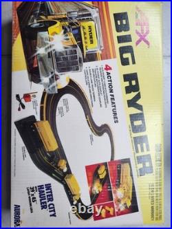 Afx Big Ryder Ho Scale Slot Car Highway Trucking System Track With Gantry Crane