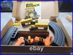Afx Big Ryder Ho Scale Slot Car Highway Trucking System Track With Gantry Crane