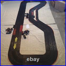 Afx tomy 6- lane slot car track ho 1/64 scale
