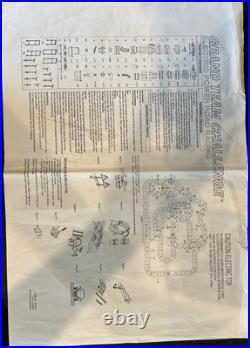 Artin Rare Slot Car Set Grand Team Challenge Four Racers 65 1/2 Foot Track