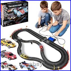Atlasonix Slot Car Race Track Sets Battery or Electric Race Car Track with