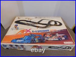 Aurora AFX 4 Lane HO Slot Car Track 4x4 Speedway