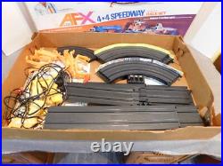 Aurora AFX 4 Lane HO Slot Car Track 4x4 Speedway