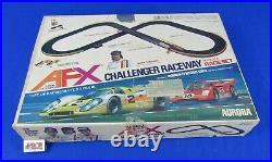 Aurora AFX Challenger Raceway + Extra Track HO Scale Race Set in Original Box