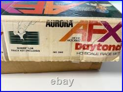 Aurora AFX Daytona HO Slot Car Set with 2 Cars Tested Working Vintage