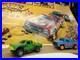 Aurora AFX Devil's Ditch Performance Track Slot Car Set Tomy Jurassic Park Truck