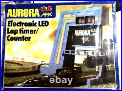 Aurora/AFX Electronic DIGITAL LED Timer lap counter Open Box'79 (no 6 Track)