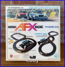 Aurora AFX Model Motoring Phoenix 500 HO Racing Set Track 1974 T-Jet Slot Car