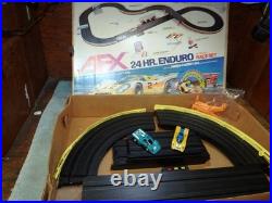 Aurora AFX Slot Car Race Track Set JACKIE STEWART 24 Hr Enduro Read