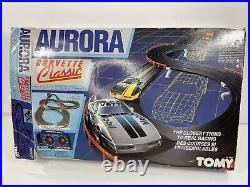 Aurora AFX Tomy Corvette Classic Track #8604 Extra Cars(2) 1986